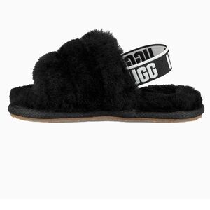 Kid's Fluff Yeah black Slide kids size 11